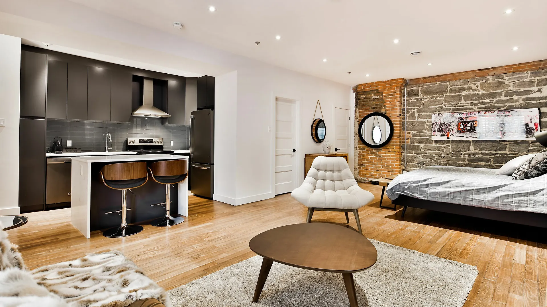 아파트 Les Suites Saint Francois Xavier 몬트리올